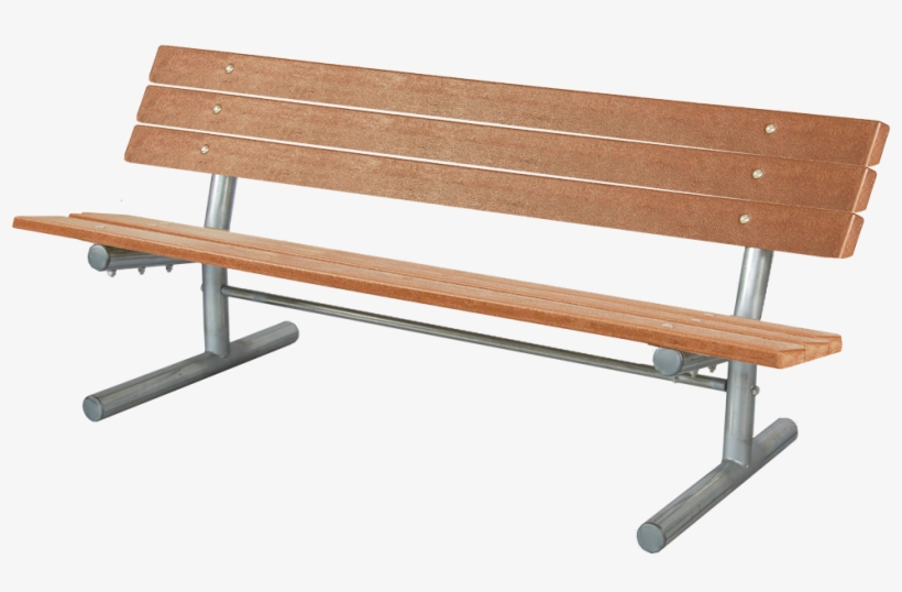 Portable 2-plank Park Bench, Recycled Plastic - Wooden Park Benches, transparent png