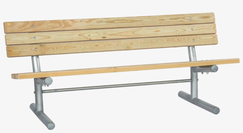 Portable 2-plank Park Bench, Southern Yellow Pine - Bench, transparent png