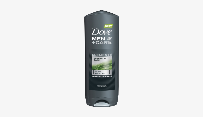 Dove Men Care Elements Minerals Sage Body Wash 18 Oz - Dove Charcoal Body Wash, transparent png