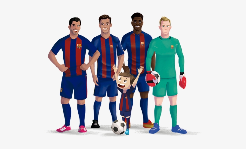 A Personalized Gift For The Idols Of Fc Barcelona - Player, transparent png