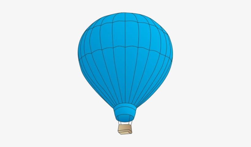 Hot Air Balloon - Blue Hot Air Balloon Vector, transparent png