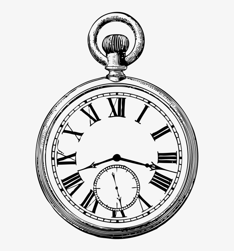 Pocket Watch Drawing Easy, transparent png