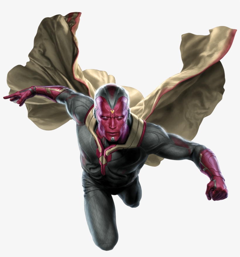 Marvel Vision Png Download Image - Age Of Ultron Vision Promo Art, transparent png