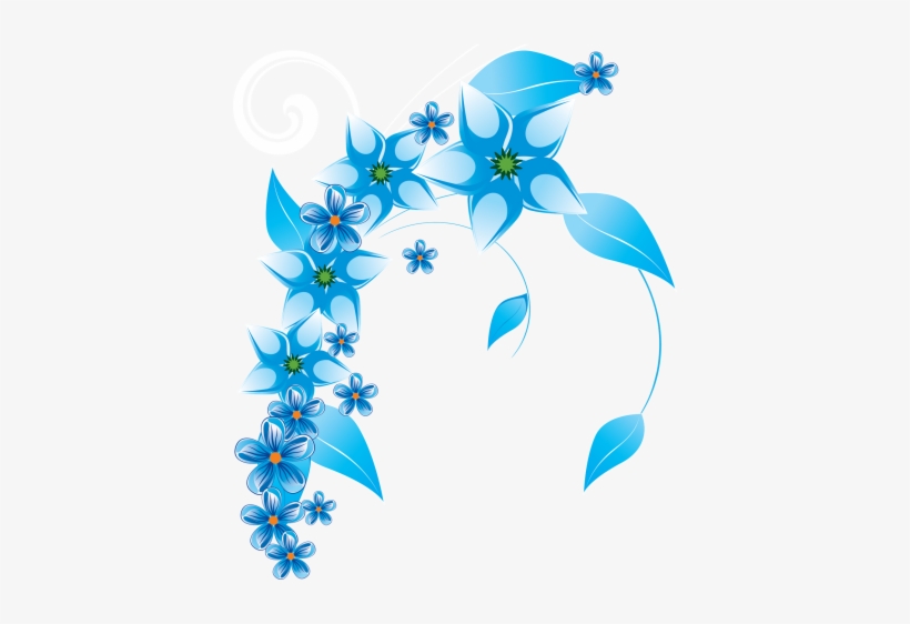 Hand Painted Watercolor Wedding Flowers - Flowers Blue Vector Png, transparent png