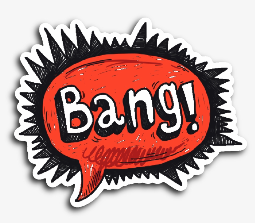 Hand Drawn Comic Book Speech Balloon Stickers - Speech Balloon, transparent png