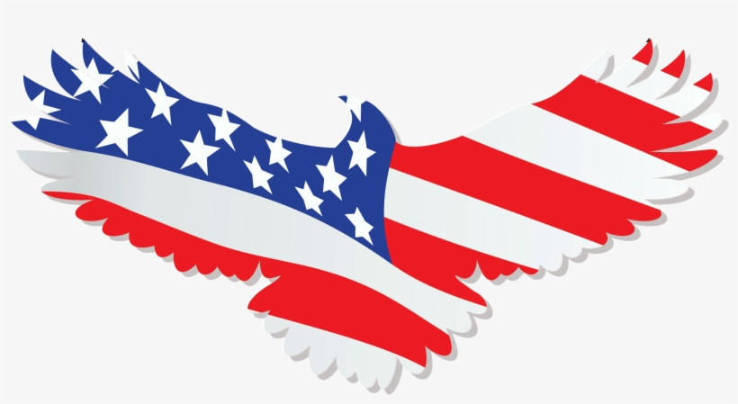 Usa Eagle Png - American Flag Eagle Png, transparent png