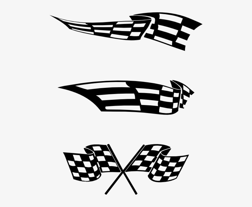 This Free Clipart Png Design Of Checkered Flags, transparent png
