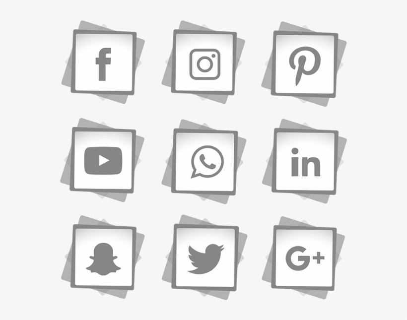 Social Media Icons Set, Social, Media, Icon Png And - Social Media Logo White Png, transparent png