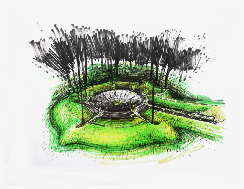 An Isometric Diagram Explaining How The Memorial Works, transparent png