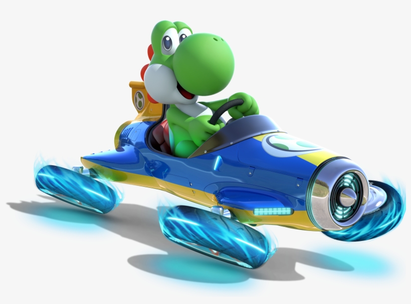 Yoshi Mario Kart 8 Official Game Art, transparent png