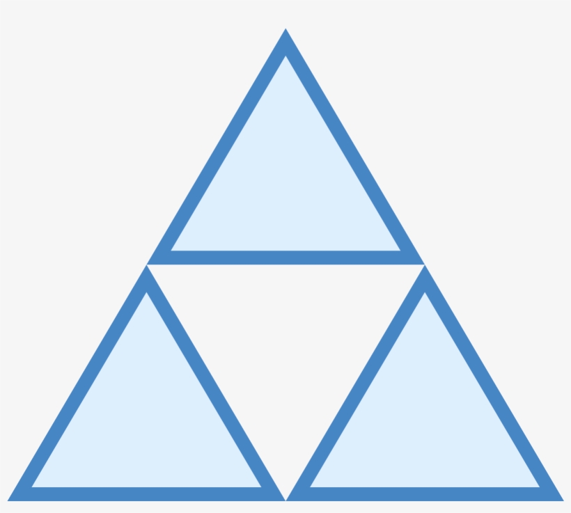 The Icon Is A Depiction Of The Triforce, A Game Element - Triforce Icon, transparent png