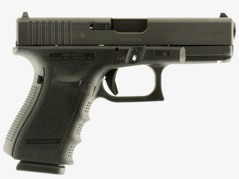 Glock 19 Gen5 9mm 15rd 3 Mags - Glock 19 G5, transparent png