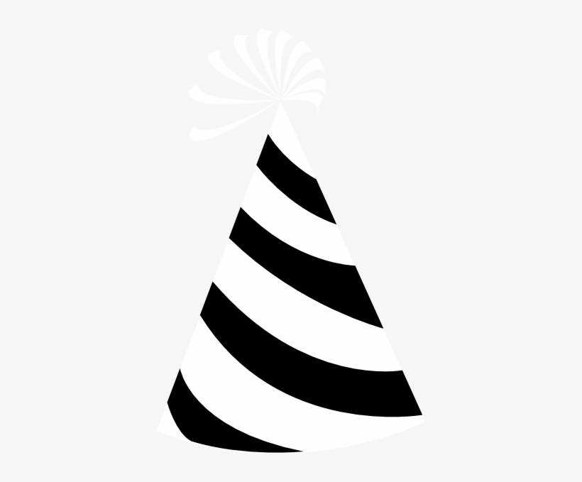 Clipart Black And White Library Clip Art Panda Free - Party Hat, transparent png