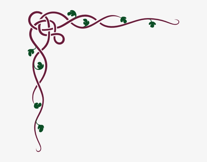 How To Set Use Celtic Ivy Maroon Clipart, transparent png