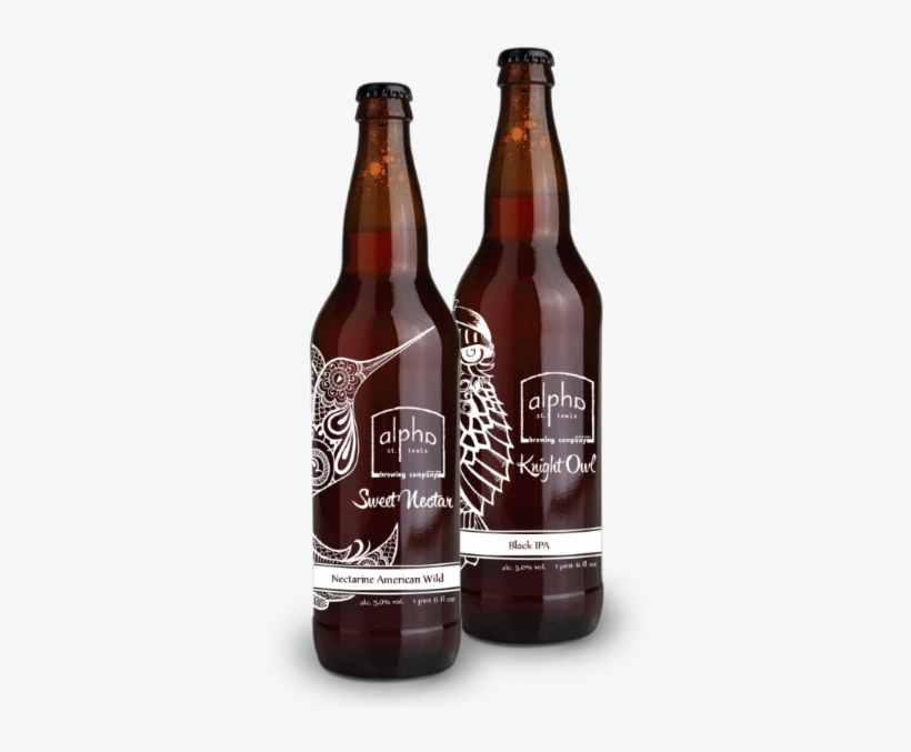 Alpha Beer Bottles, transparent png