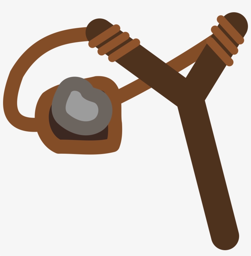 This Free Icons Png Design Of Slingshot With Stone, transparent png