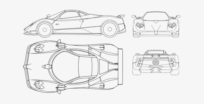 Car Ferrari Transportation Plan Sport Luxu - Pagani Clipart, transparent png