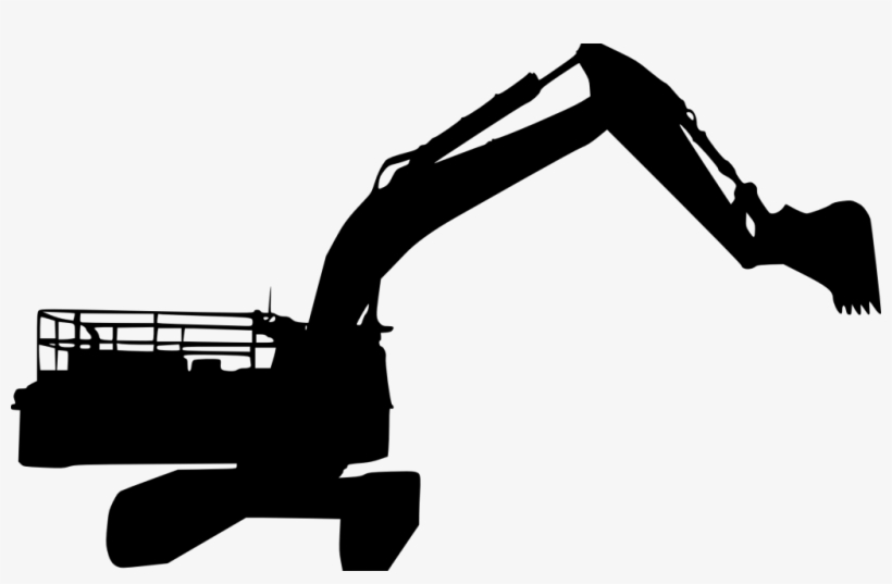 Png File Size - Excavator Silhouette Png, transparent png
