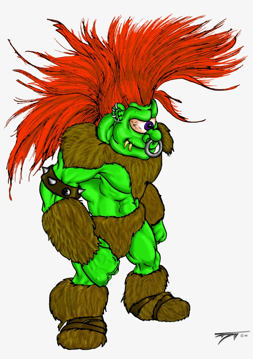 Crazy Hair Troll - Cartoon, transparent png