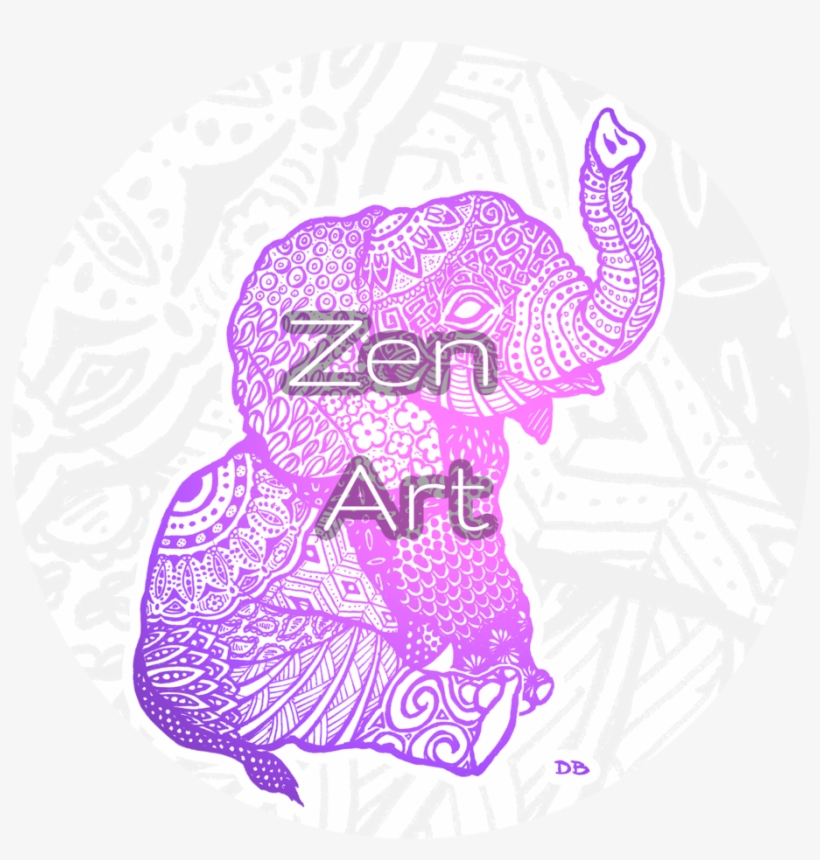 Zen Art Button 2, transparent png