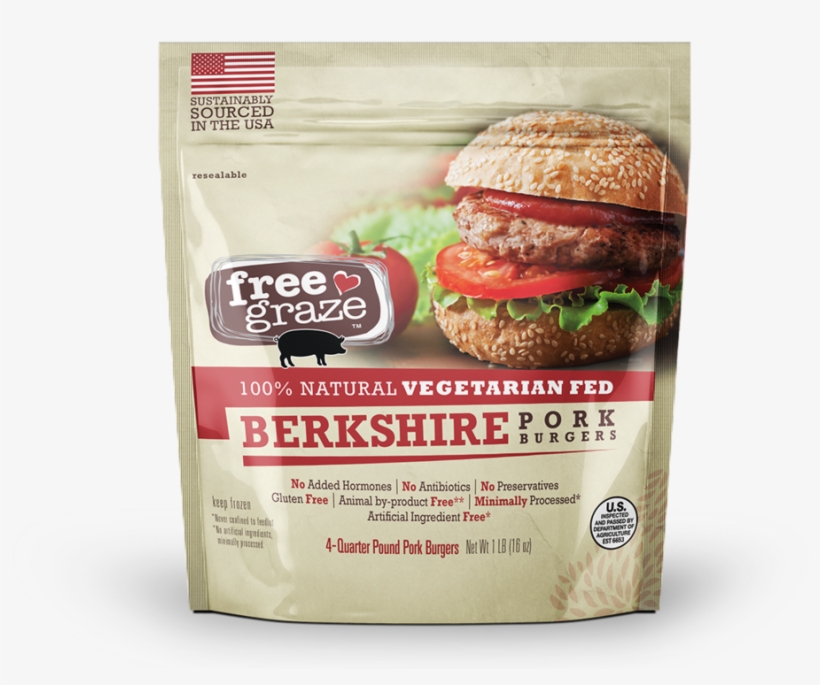 Berkshire Pork Burgers - Hamburger, transparent png
