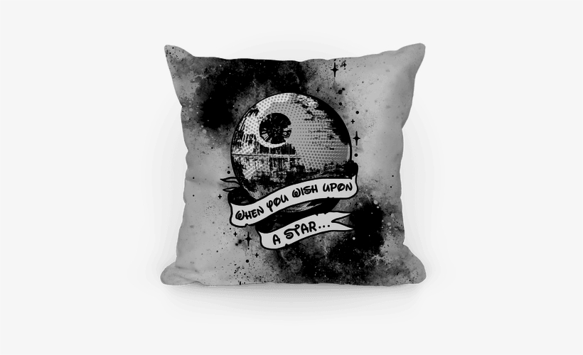 When You Wish Upon A Death Star Pillow - Pillow, transparent png