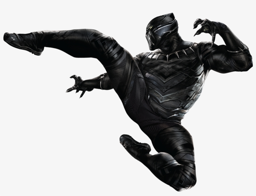 Clip Art Download Captain Civil War - Black Panther Zentai Costume Captain America: Civil, transparent png