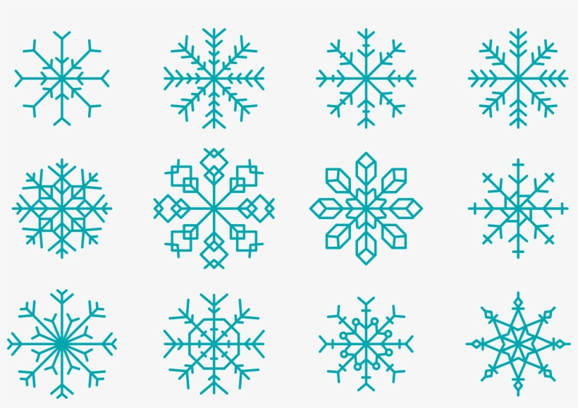 Snowflake Euclidean Vector Shape - Snowflake, transparent png