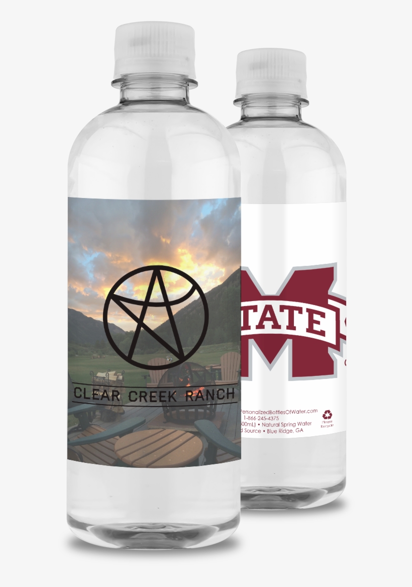 Custom Bottled Water For Schools And Universities - Mississippi State University 3" X 4" Decal, transparent png