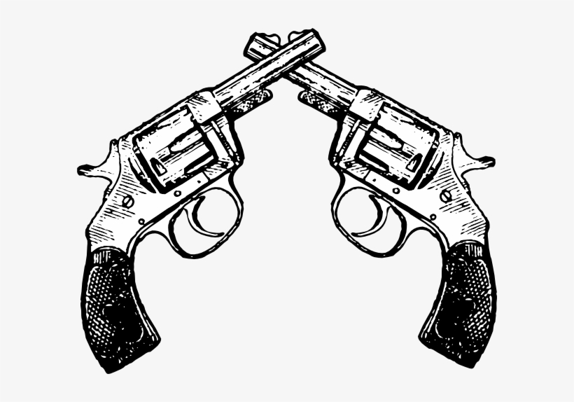 Pistol Tattoo Drawing - Pistols Clip Art, transparent png