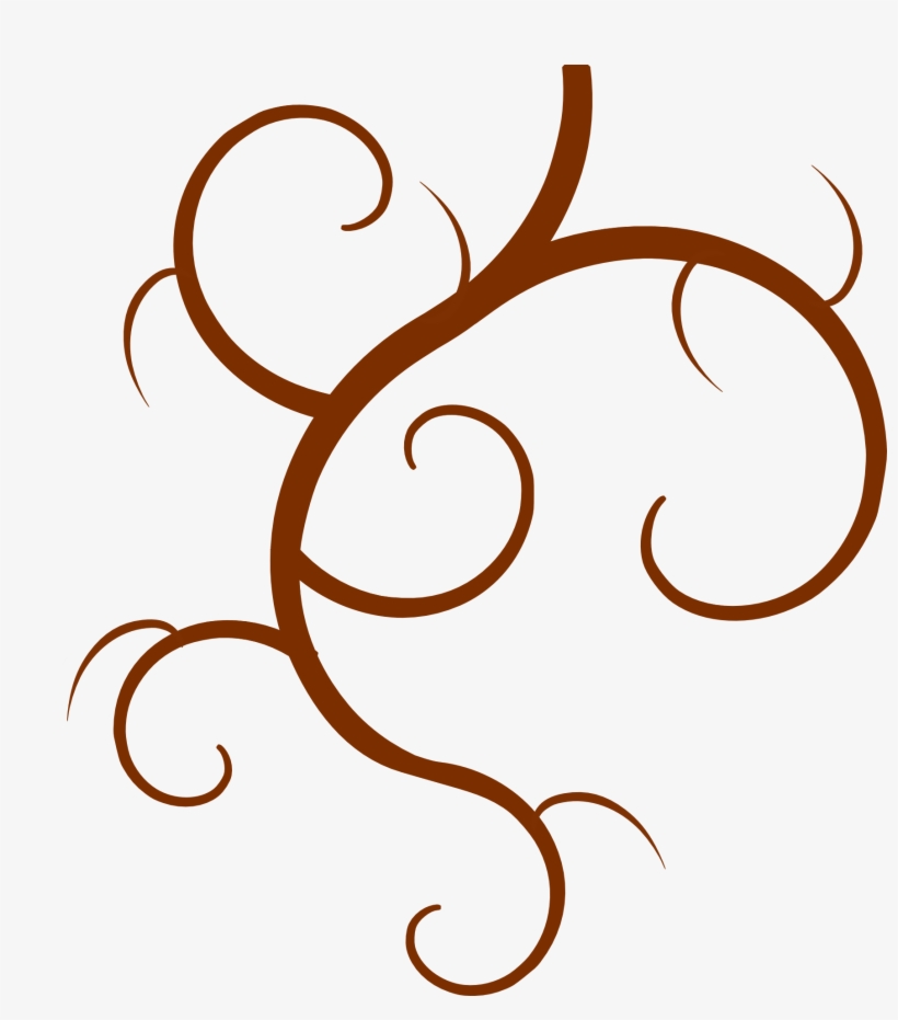 Swirl Branch Png Transparent Image - Clip Art, transparent png