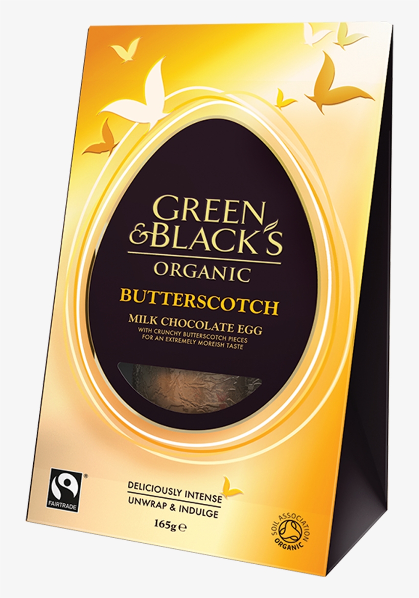 G&b's Organic Butterscotch Easter Egg - Green And Blacks, transparent png