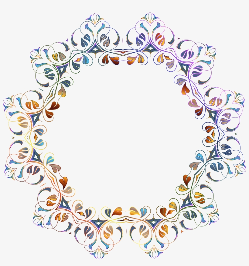 Clipart Floral Flourish Frame - Clip Art, transparent png