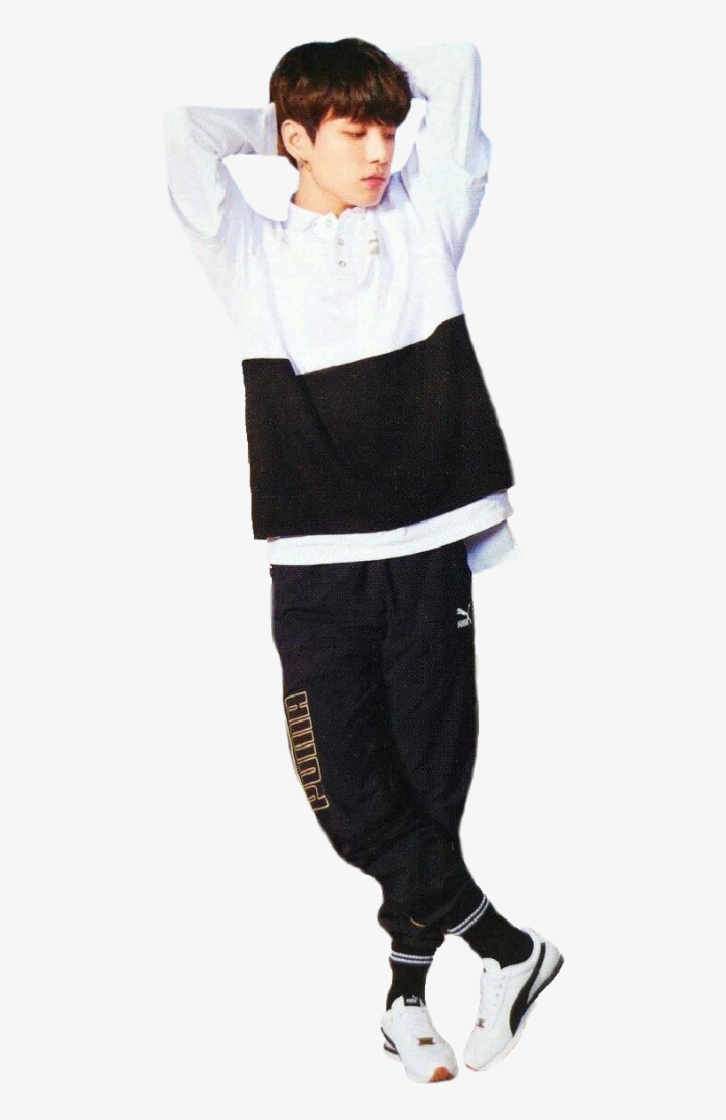 Puma Sticker Bts Kpop Clip Art Black And White - Jungkook Png, transparent png