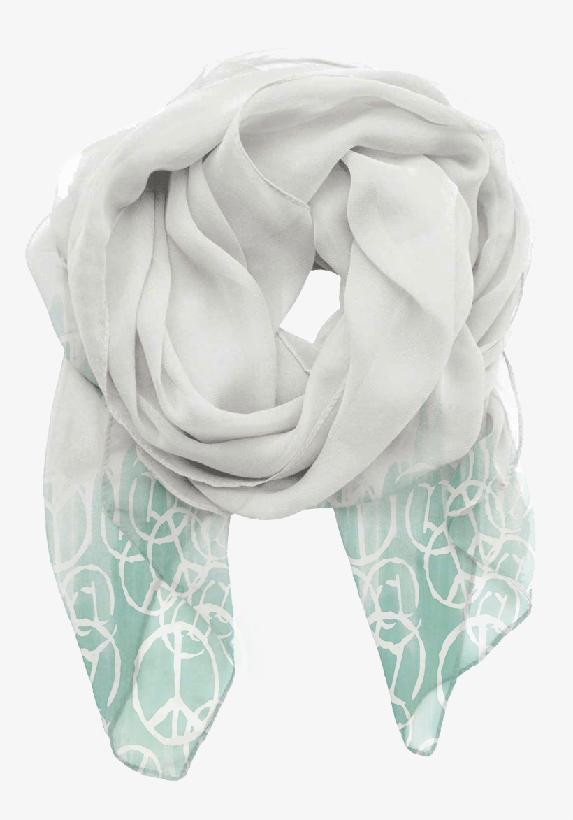 At Peace Watercolor Scarf - Watercolor Painting, transparent png