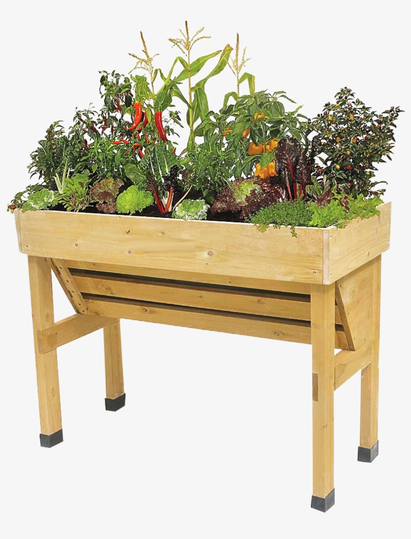 Wooden Outdoor Planter Stand, transparent png