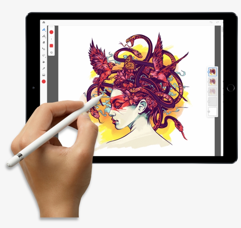 Adobe Announces Photoshop For Ipad And Project Gemini, - Apple Ipad Family, transparent png