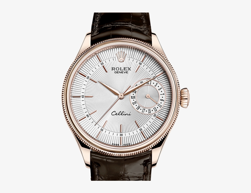Rolex Cellini Date Watch At Goldsmiths - Rolex Cellini Dual Time Rose Gold, transparent png
