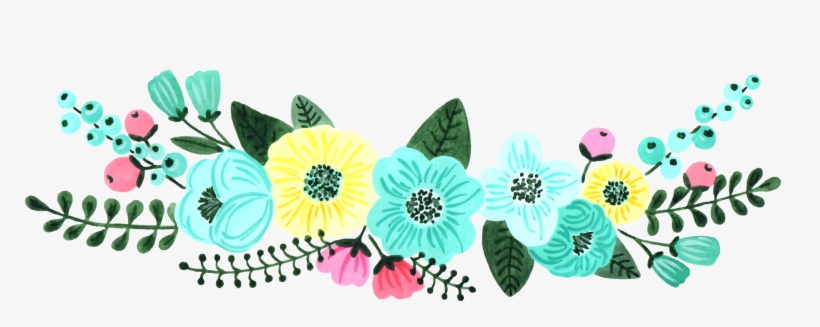 Mint Green And Turquoise Floral Custom Design - Rose, transparent png
