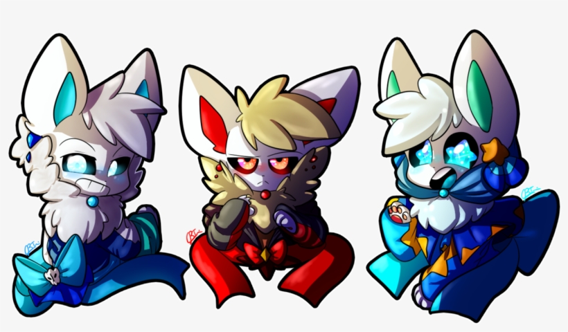 Sans,cherry And Berry As Eevees Lol Or In Eevee Forms, - Digital Art, transparent png