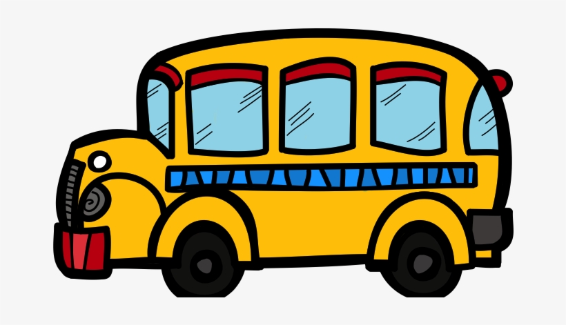 The Creative Chalkboard - Transparent Background School Bus Clipart, transparent png