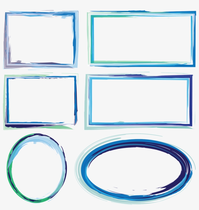 Frames Borders Watercolor Frames - Blue Watercolor Frame Png, transparent png