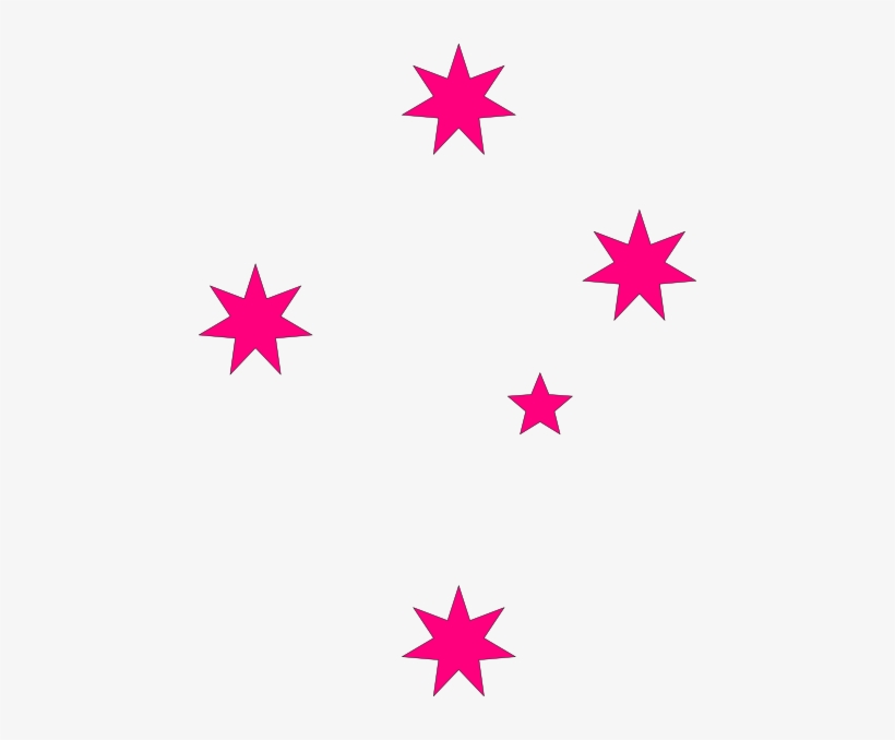 Pink Stars Png - Southern Cross Tattoo, transparent png