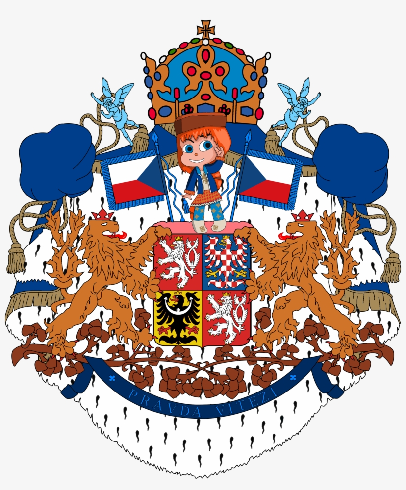 Greater Coat Of Arms Of Czechia - Czech Republic Coat Of Arms Queen Duvet, transparent png
