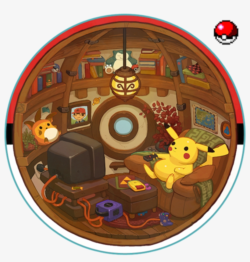 Cozy Pokeball By Nerd-scribbles - Pokeball Ideal Environment, transparent png
