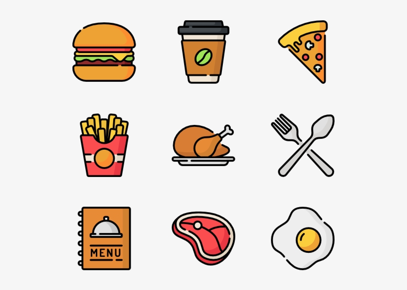 Fast Food - Burger Icons, transparent png