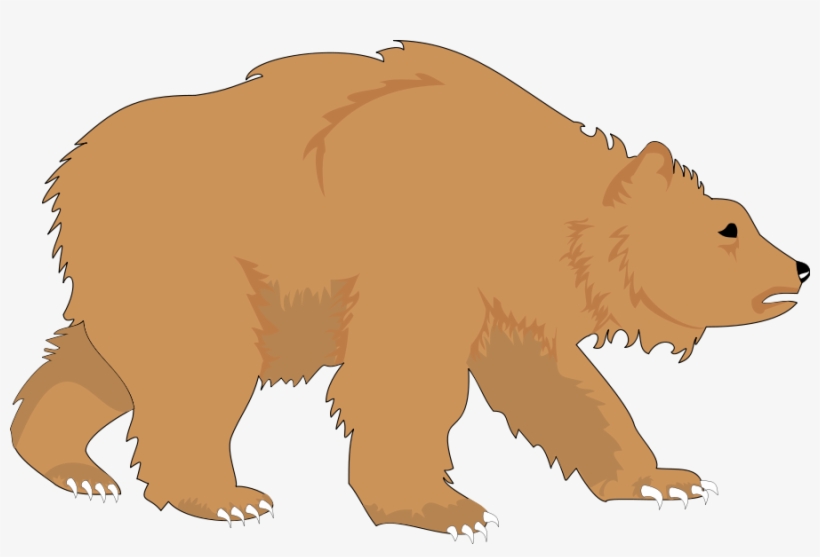 Bear Clipart - Bear Walking Clipart, transparent png