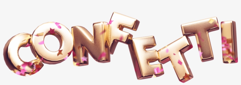 Gold 3d Font Text - Love, transparent png