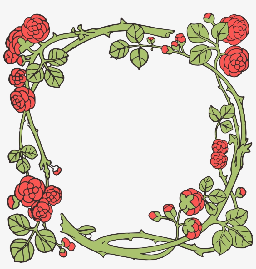 Frame Roses Clip Art Png, transparent png