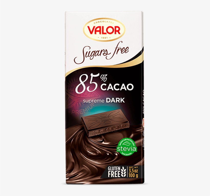 85% Dark Chocolate Sugar Free - Chocolate Negro 0% Azúcares, transparent png